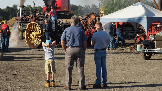 A penny for your thoughts, young man. Old-equipment shows aren’t just for adult enthusiasts; they help expose kids of all ages to the marvels of antique machinery and give them an education about it in hopes of nurturing long-term interest toward equipment industry careers.