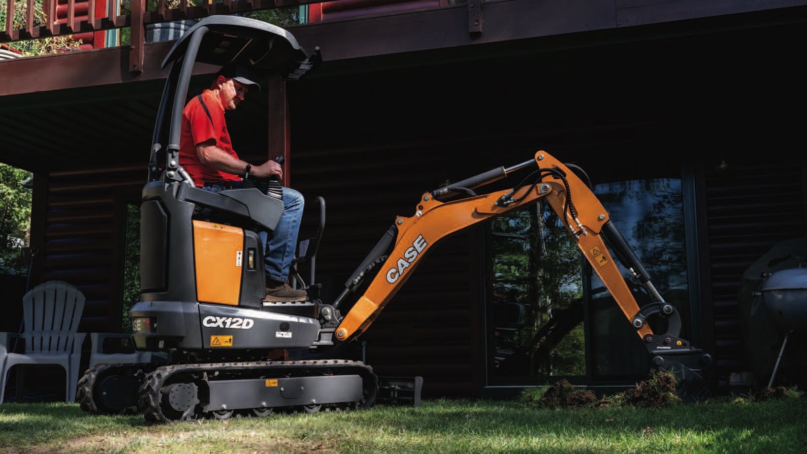 Case CX12D mini excavator.