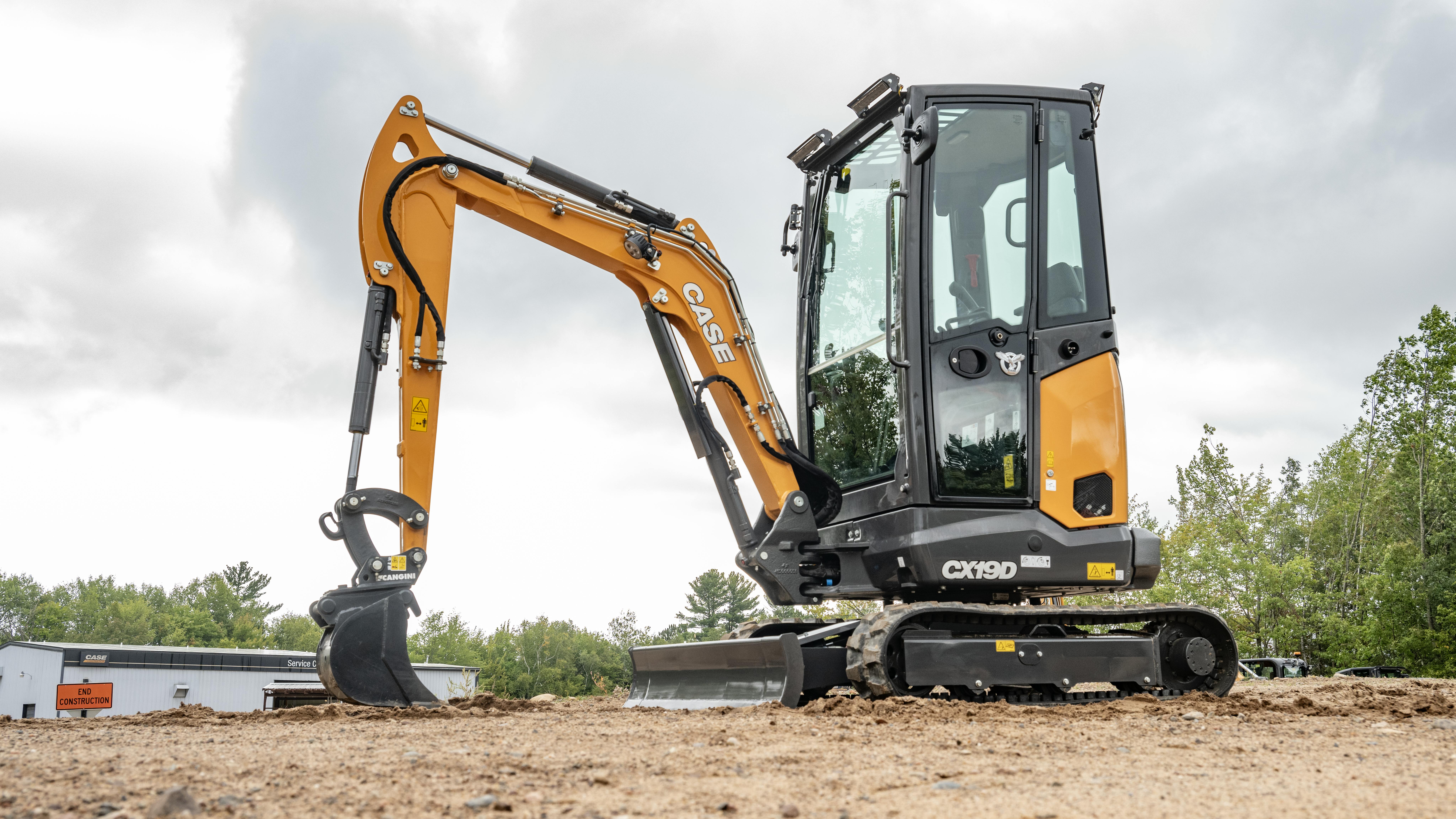 Case CX19D mini excavator.