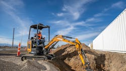 Case CX25EV mini excavator. Case CX25EV mini excavator.