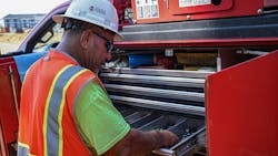 The site-development contractor has its own shop and several field mechanics. The machine data system notifies when PM are due. The site-development contractor has its own shop and several field mechanics. The machine data system notifies when PM are due.