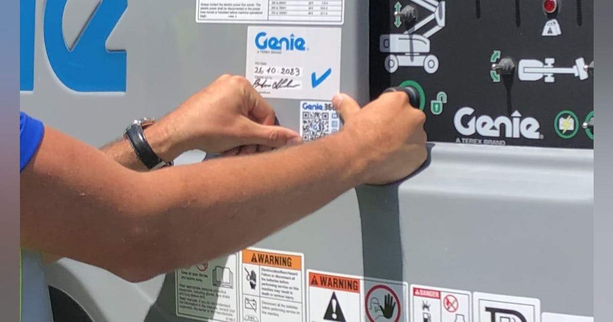 QR Decals Connect to Genie ‘Serial Hub’ | Construction Equipment