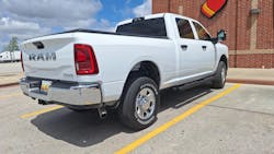 The Hemi V8-powered version has a 6-foot, 2-inch bed so the truck fits into most parking places. The Hemi V8-powered version has a 6-foot, 2-inch bed so the truck fits into most parking places.