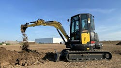 New Holland Construction E50D mini excavator. New Holland Construction E50D mini excavator.