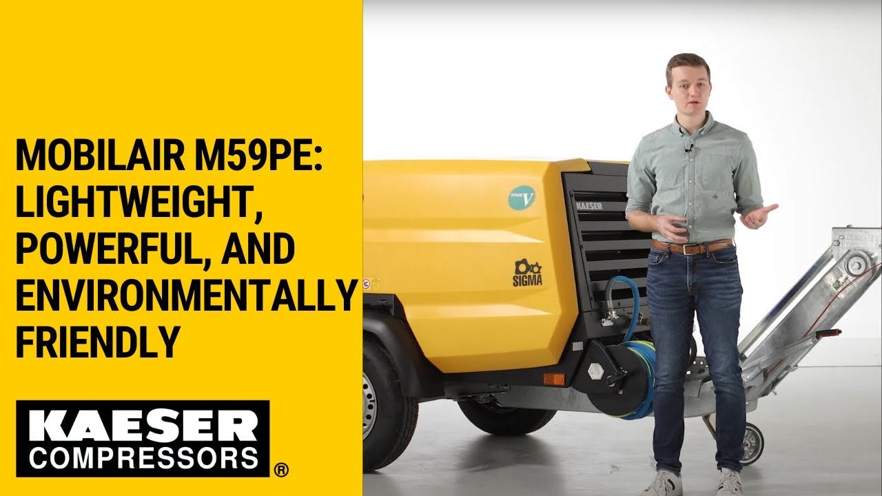 MOBILAIR M59PE: Lightweight, powerful, and environmentally friendly | Kaeser Compressors