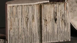 An improperly cleaned DPF filter harbors ash inside, which will harden and cause cracks in the filter media. An improperly cleaned DPF filter harbors ash inside, which will harden and cause cracks in the filter media.