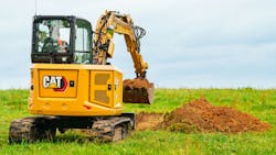 Cat 305 CR mini excavator. Cat 305 CR mini excavator.