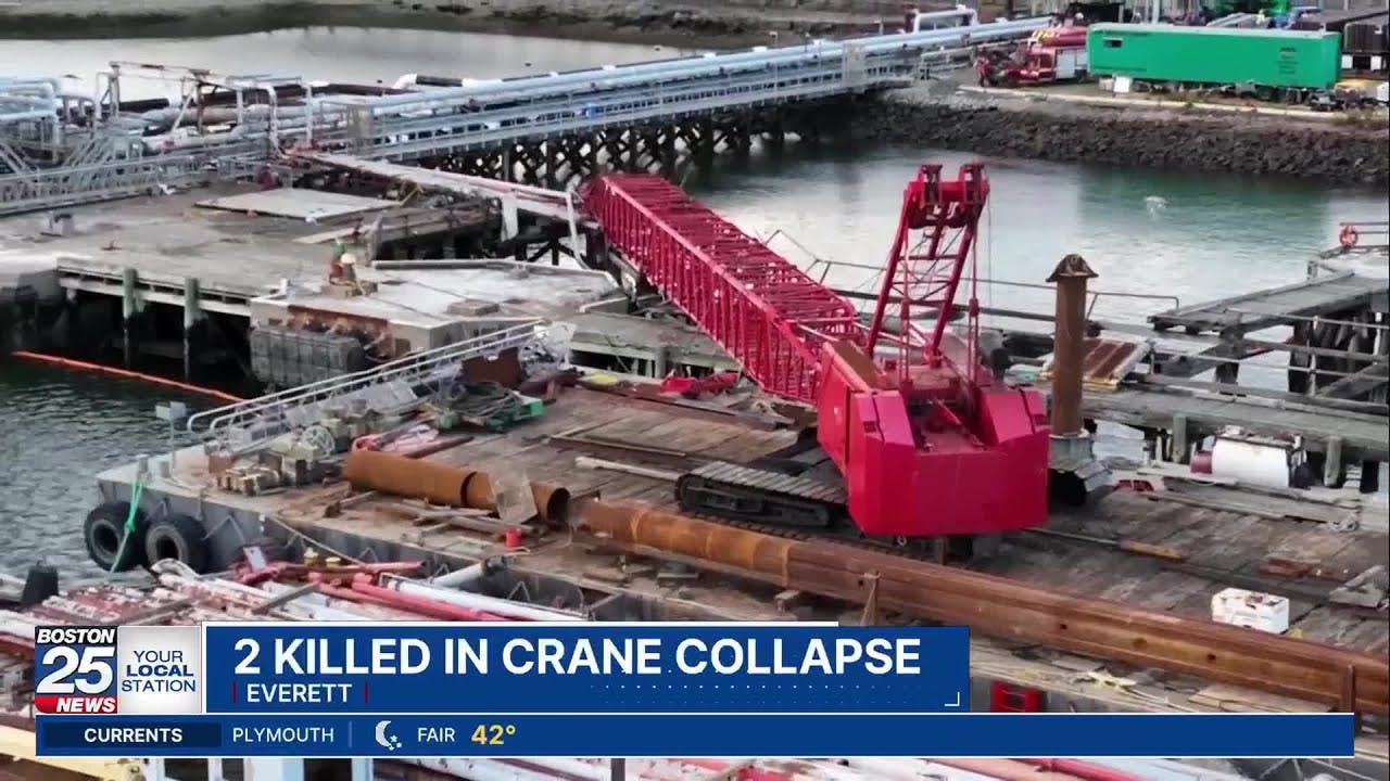 2 workers killed in crane collapse at waterfront site in Everett
