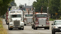 Trucks head for the Port of Portland and the industrial district near Kelley Point Park. City officials said they’re staying the course on Portland’s signature climate policy on replacing diesel with renewable fuels, despite a push to roll it back from an industry-dominated advisory group. Trucks head for the Port of Portland and the industrial district near Kelley Point Park. City officials said they’re staying the course on Portland’s signature climate policy on replacing diesel with renewable fuels, despite a push to roll it back from an industry-dominated advisory group.