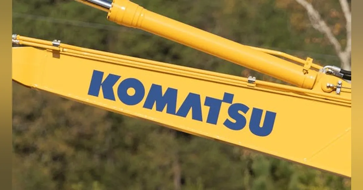 Komatsu Posts Second Quarter Sales Declines