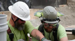 Safety helmet in construction