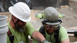 Safety helmet in construction Safety helmet in construction