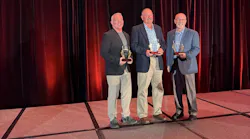 From left: Mason Ford, CEM, Skanska; Thad Pirtle, CEM; and Greg Peet, CEM, Helm Truck & Equipment.