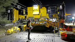 Gomaco GP3 concrete paving machine.