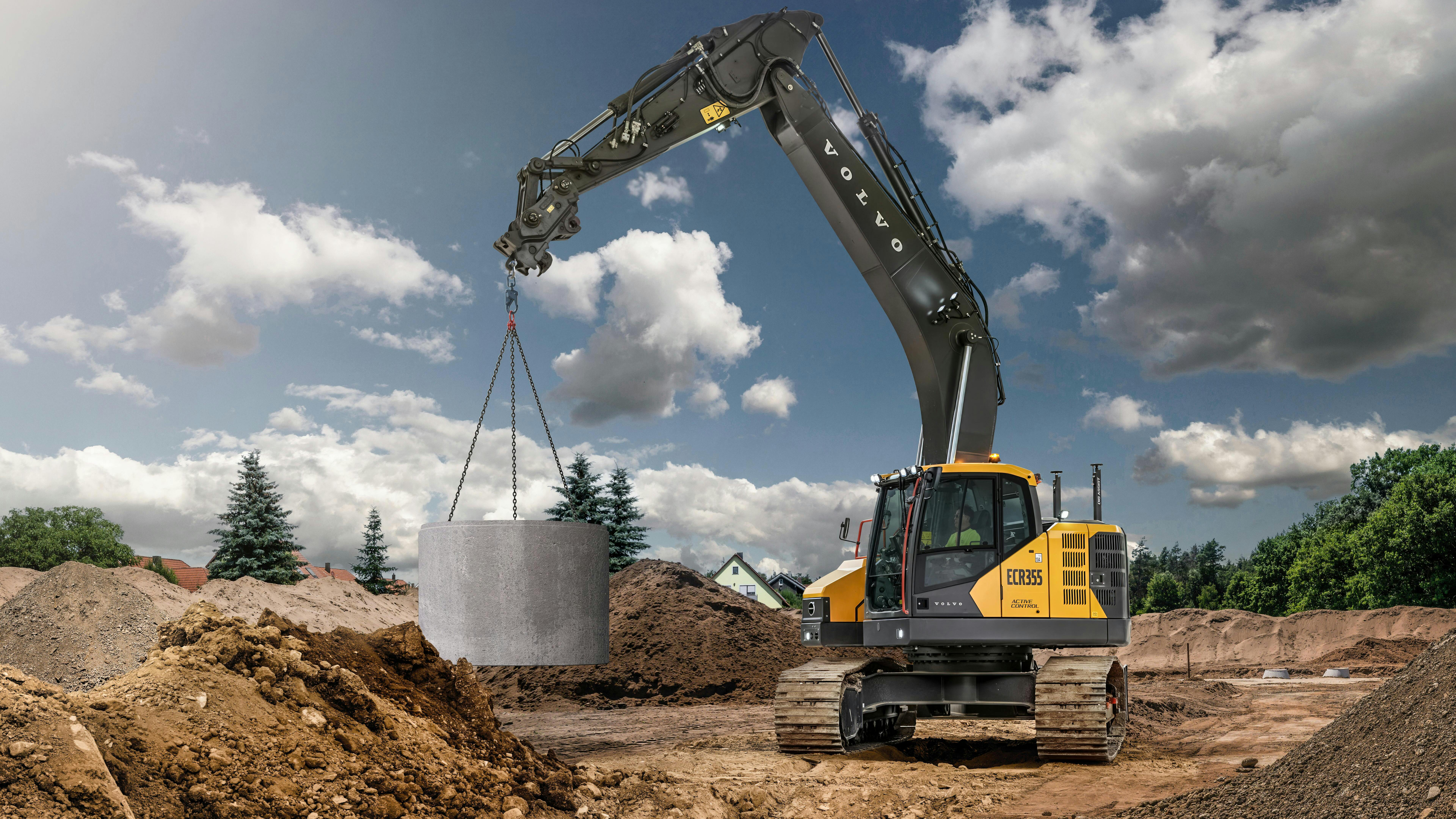 volvo ecr355 excavator