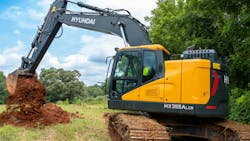 Hyundai HX355A LCR compact radius excavator. Hyundai HX355A LCR compact radius excavator.