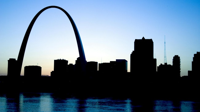 St. Louis skyline.