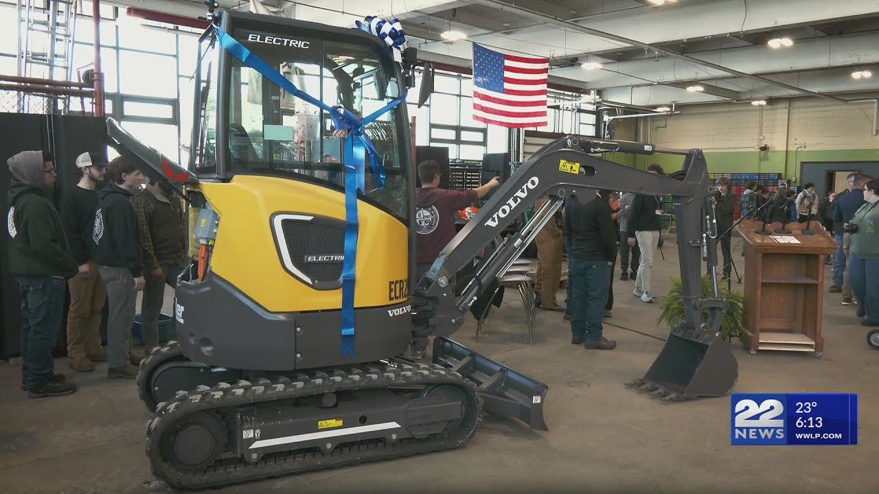 Westfield Tech Academy gets $100K electric mini excavator gift