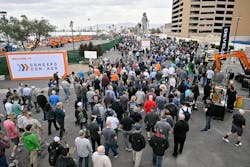 CONEXPO crowd walking into the festival lot CONEXPO crowd walking into the festival lot