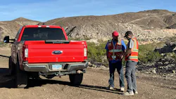 Pickup and workers Pickup and workers