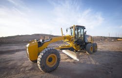 LiuGong 4215D Motor Grader sitting on a dirt construction site LiuGong 4215D Motor Grader sitting on a dirt construction site
