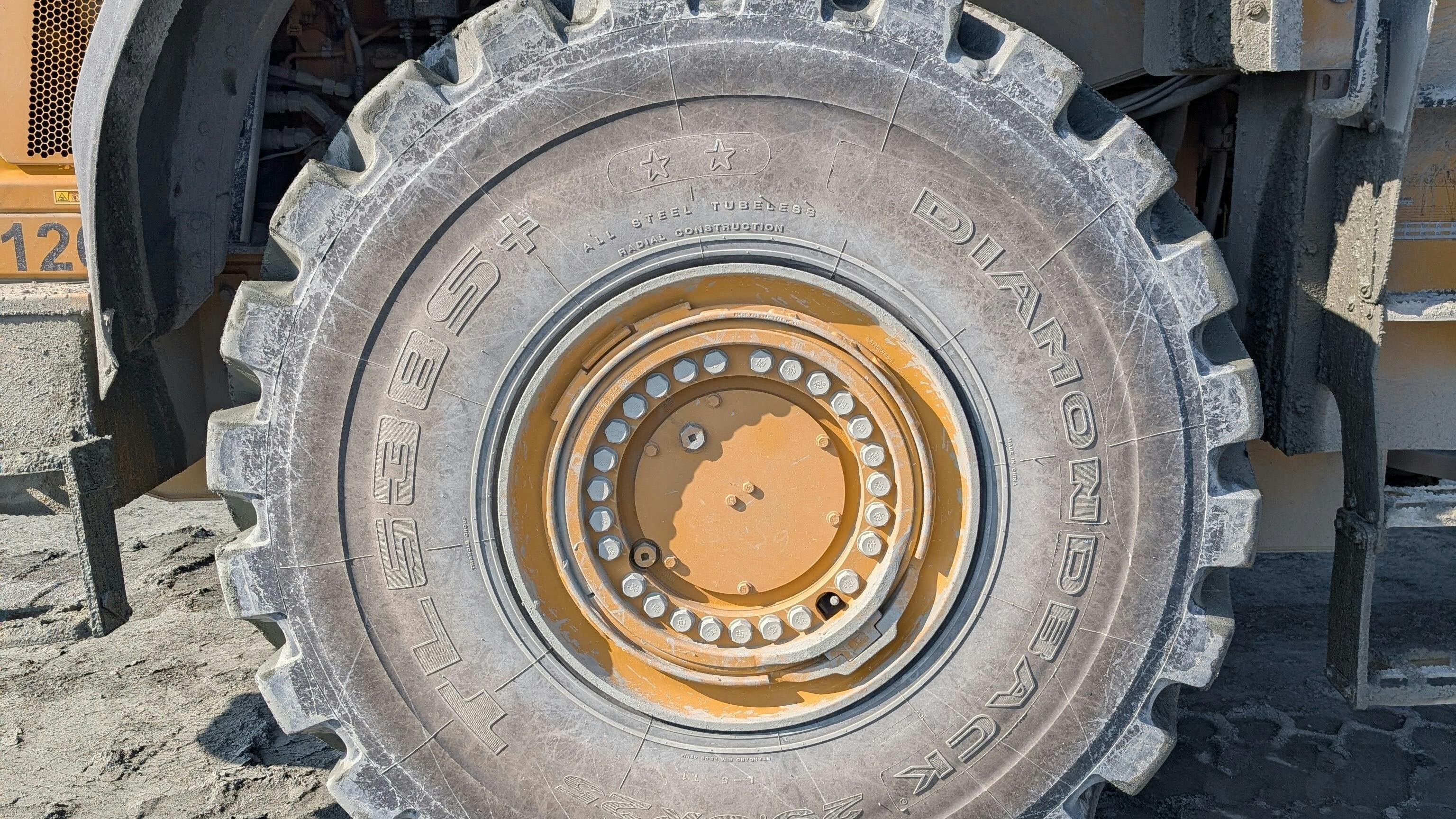 Close up of tire