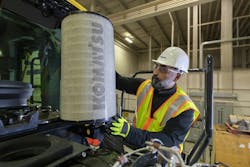 Komatsu air filter off a wheel loader cartersville Komatsu air filter off a wheel loader cartersville