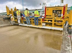 GOMACO Polymer Paver working a road GOMACO Polymer Paver working a road