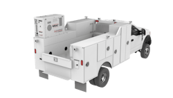 VMAC 990 air compressor mounted on a truck. VMAC 990 air compressor mounted on a truck.