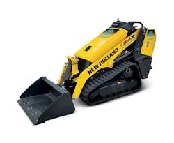 New Holland c314x mini track loader on a white background. New Holland c314x mini track loader on a white background.