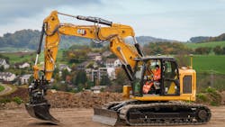 Cat excavator two-piece boom Cat excavator two-piece boom