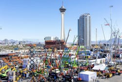 Conexpo 2026 festival lot aerial shot Conexpo 2026 festival lot aerial shot