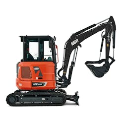 Kioti excavator studio shot Kioti excavator studio shot