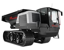 The Panther T23r compact crawler carrier on a white background. The Panther T23r compact crawler carrier on a white background.