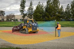 Topcon Awareness Safety System on a compact track loader Topcon Awareness Safety System on a compact track loader