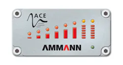 Ammann ACE vibratory plate display Ammann ACE vibratory plate display