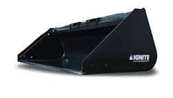 Ignite Attachments bucket on a white background Ignite Attachments bucket on a white background