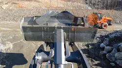 Develon Transparent Bucket shown on a wheel loader. Develon Transparent Bucket shown on a wheel loader.