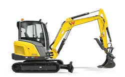 Wacker ET40 excavator studio shot Wacker ET40 excavator studio shot