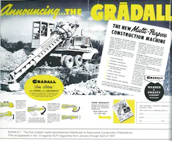 An awesome old ad for the Gradall. So cool.. An awesome old ad for the Gradall. So cool..