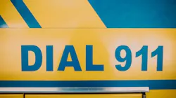 Dial 911 sign Dial 911 sign