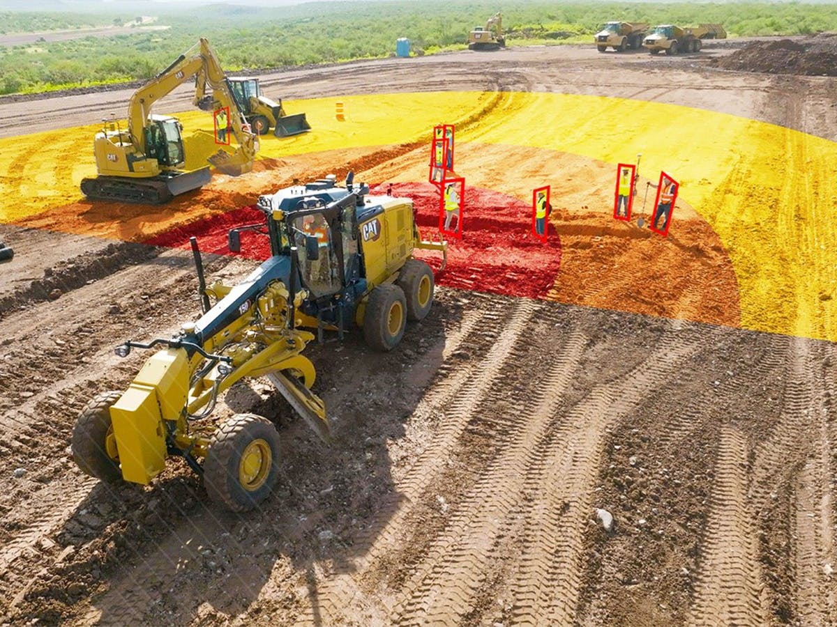 Caterpillar Smart Camera system, showing people detection.