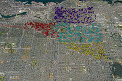 All Roads map of the potholes it has repaired. All Roads map of the potholes it has repaired.