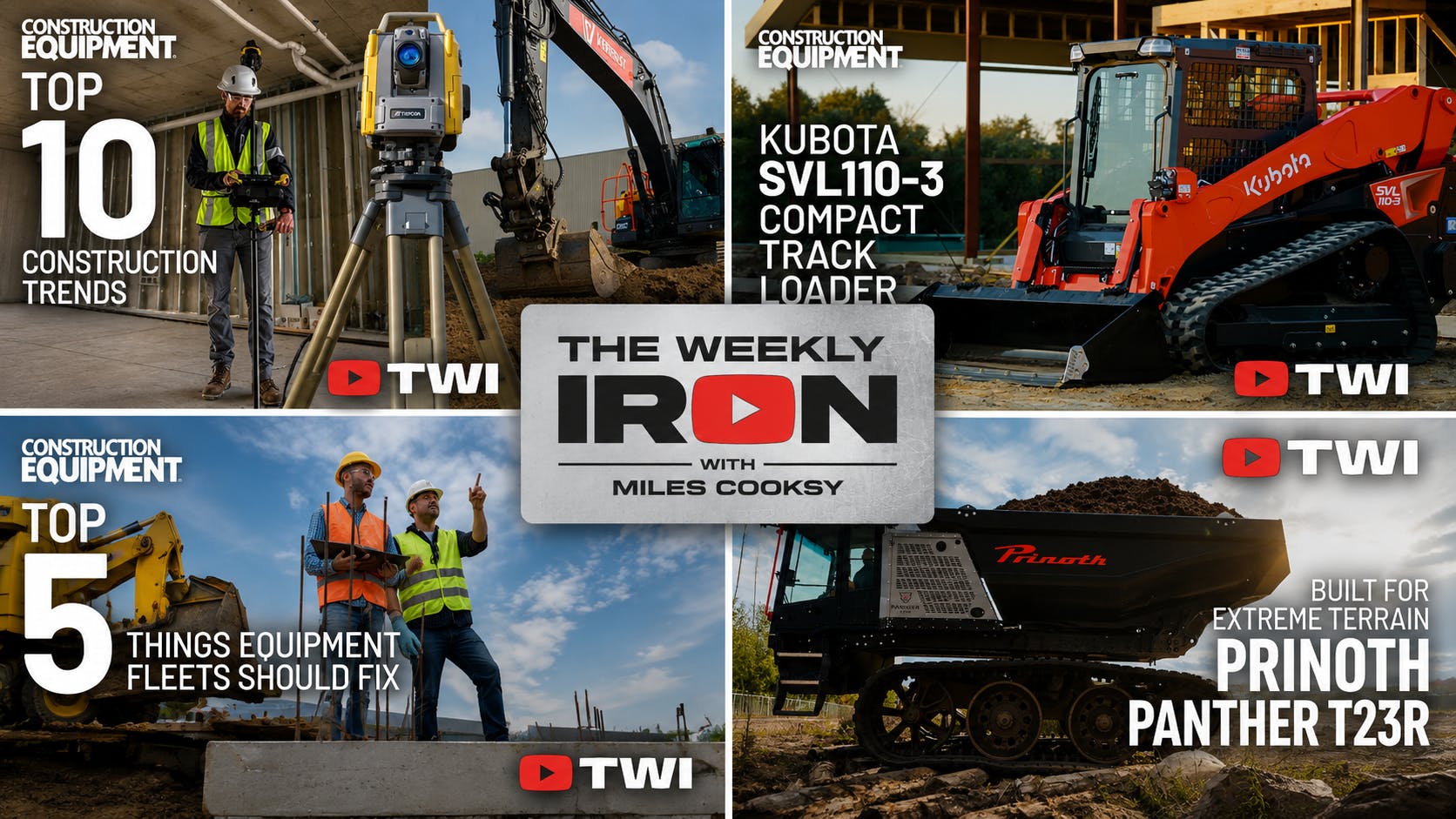 Weekly Iron collage of four videos