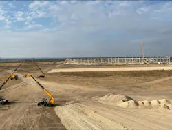 JCB facility under construction in San Antonio, Texas. JCB facility under construction in San Antonio, Texas.