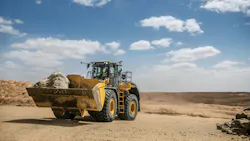 Wheel loader carrying dirt Wheel loader carrying dirt
