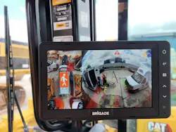 Brigade Electronics camera system in a cab. Brigade Electronics camera system in a cab.
