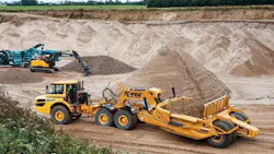 Volvo ADT equipped with pull scraper Volvo ADT equipped with pull scraper