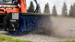 Ignite Broom attachment 72 inch on a Kubota loader. Ignite Broom attachment 72 inch on a Kubota loader.