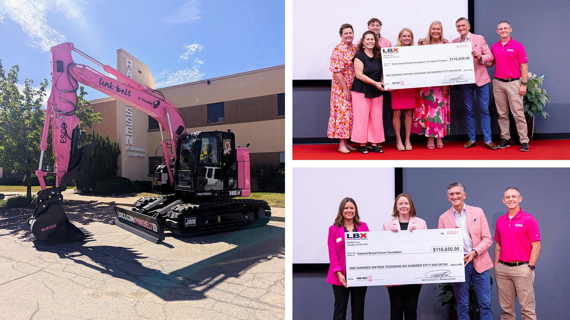 Link-Belt donates $232,000 to breast cancer charities after Pink-Belt auction